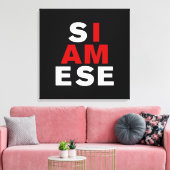 IK BEN SIAMEES CANVAS AFDRUK (Insitu (Woonkamer))