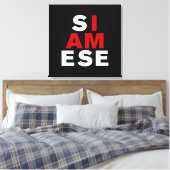 IK BEN SIAMEES CANVAS AFDRUK (Insitu (Slaapkamer))