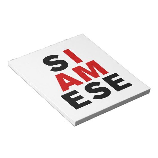 IK BEN SIAMESE NOTITIEBLOK (Schuin)