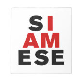 IK BEN SIAMESE NOTITIEBLOK (Voorkant)