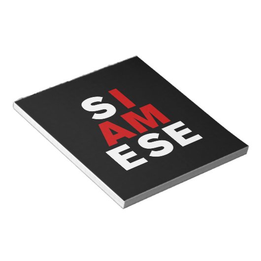 IK BEN SIAMESE NOTITIEBLOK (Schuin)