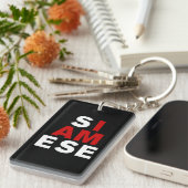 IK BEN SIAMESE SLEUTELHANGER (Voorkant Rechts)