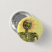 Ik ben Skeleton. Ronde Button 3,2 Cm (Voorkant /achterkant)