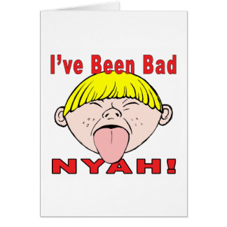 Ik ben slecht geweest.