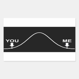 Ik ben slim rechthoekige sticker