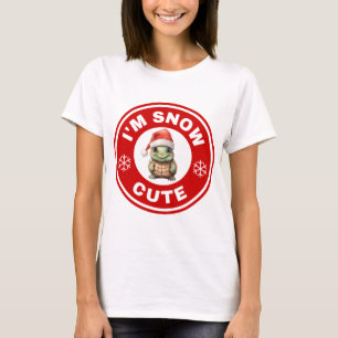 Ik ben sneeuw Schattige Snapping Turtle T-shirt