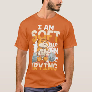 IK BEN SOFT MAAR IK PROBEER NAAR een cavia-varenli T-shirt