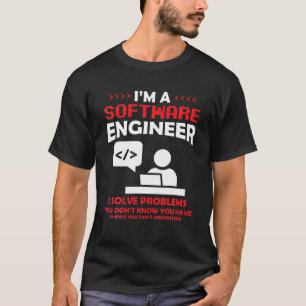 Ik ben softwareontwikkelaar van software engineer t-shirt