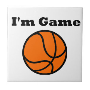 Ik ben Spel (Basketball) Tegeltje