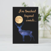 Ik ben sprakeloos bedankkaart (Staand voorkant)