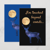 Ik ben sprakeloos bedankkaart (Voorkant / Achterkant)