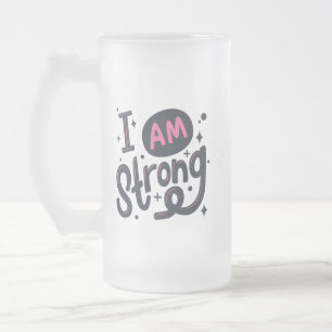 Ik Ben Sterke Motivatie Typography Design Matglas Bierpul