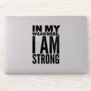 Ik Ben Sterke Vinyl Sticker