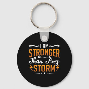 Ik ben sterker dan elke Storm Koffiebewustmakingse Sleutelhanger