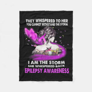 Ik ben Storm Epilepsy Bewustheid Fleece Deken