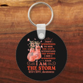 Ik ben storm RSD CRPS Awareness Boxing Glove Bu Sleutelhanger (Voorkant)