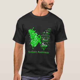 Ik ben Storm Scoliosis Awareness Butterfly T-shirt