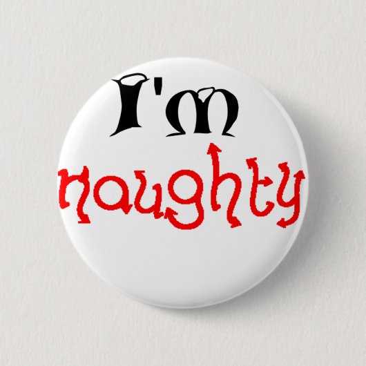 Ik ben stout ronde button 5,7 cm (Voorkant)