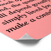 Ik ben student aan de universiteit van het leven. poster (Hoek)