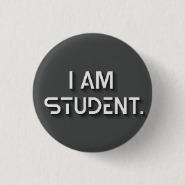 Ik ben student rond ronde button 3,2 cm