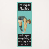 Ik ben Super Flexible Funny Sarcastische Vrouw Yogamat (Voorkant)