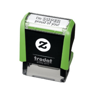 Ik ben super trots op je leraar zelfinktende stempel