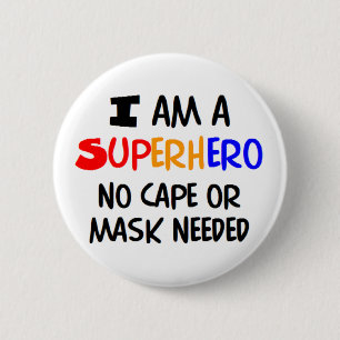 Ik ben superheld ronde button 5,7 cm