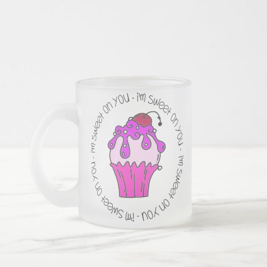 Ik ben Sweet op je Valentijn Matglas Koffiemok (Links)