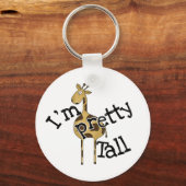 Ik ben  Tall Giraffe Sleutelhanger (Voorkant)