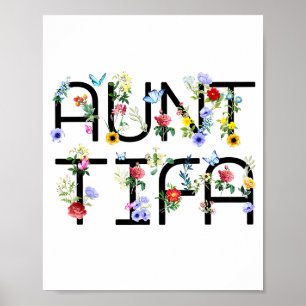 Ik ben tante Tifa T-shirt tante Tifa grappige tant Poster