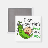 Ik ben tante's peul in een pod magneet (Voorkant / Achterkant)