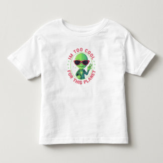 Ik ben te cool voor deze planeet kinder shirts