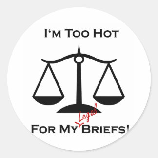 Ik ben te heet... ronde sticker