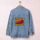 Ik ben te heet voor je denim jas jacket (Hangar)