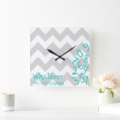 Ik ben te laat, hoe dan ook. vierkante klok (Huis)