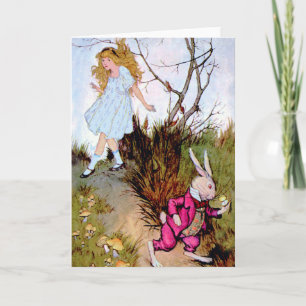 Ik ben te laat, ik ben te laat voor een heel belan feestdagen kaart