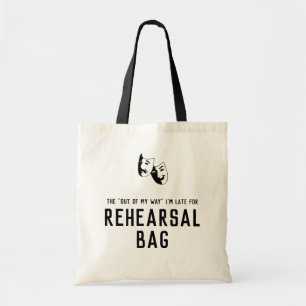 Ik ben te laat voor de repetitie. tote bag