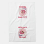Ik ben te om te koken. theedoek (Verticaal)