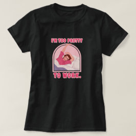 Ik ben te  om te werken. t-shirt