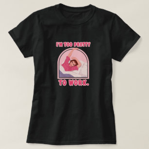 Ik ben te  om te werken. t-shirt