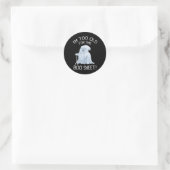 Ik ben te oud voor dit lazy Halloween Ghos Ronde Sticker (Tas)