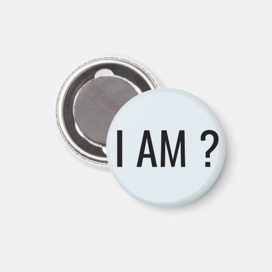 IK BEN Tekst Magneet (Voorkant / Achterkant)