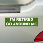 IK BEN TERUG BUMPERSTICKER (Op auto)