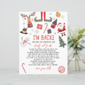 Ik ben terug Elf Aankomst Brief Elf Terugkeer Kers (Staand voorkant)