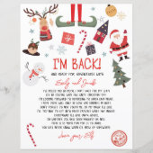 Ik ben terug Elf Aankomst Brief Elf Terugkeer Kers (Voorkant)