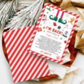 Ik ben terug Elf Kerstmis Aankomst Brief Kaart
