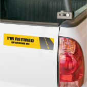 IK BEN TERUG, GA ROND ME. BUMPERSTICKER (Op Truck)