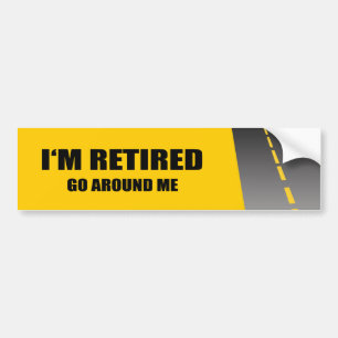 IK BEN TERUG, GA ROND ME. BUMPERSTICKER