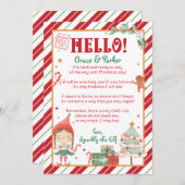 Ik ben terug Kerst Elf Meisje Personaliseren & Pri Kaart (Voorkant / Achterkant)