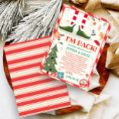 Ik ben terug Kerst Elf Retour Aankomst Brief Kaart